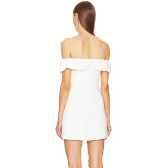 self-portrait Bow Mini Dress in White - Picture 5 of 13